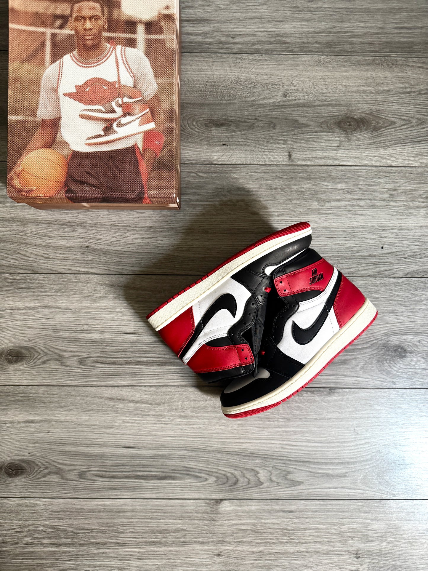 JORDAN 1 HIGH BLACK TOE