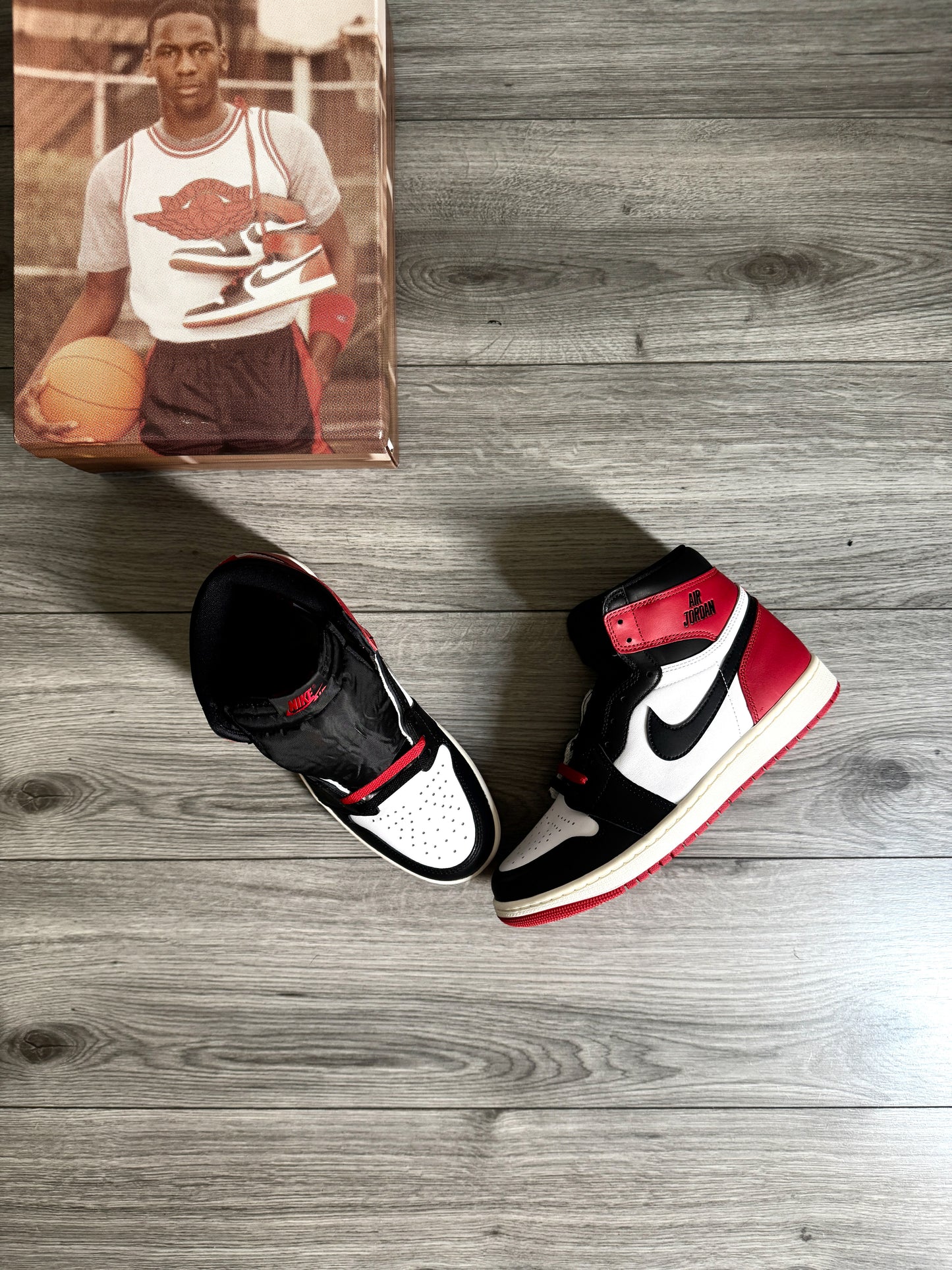 JORDAN 1 HIGH BLACK TOE